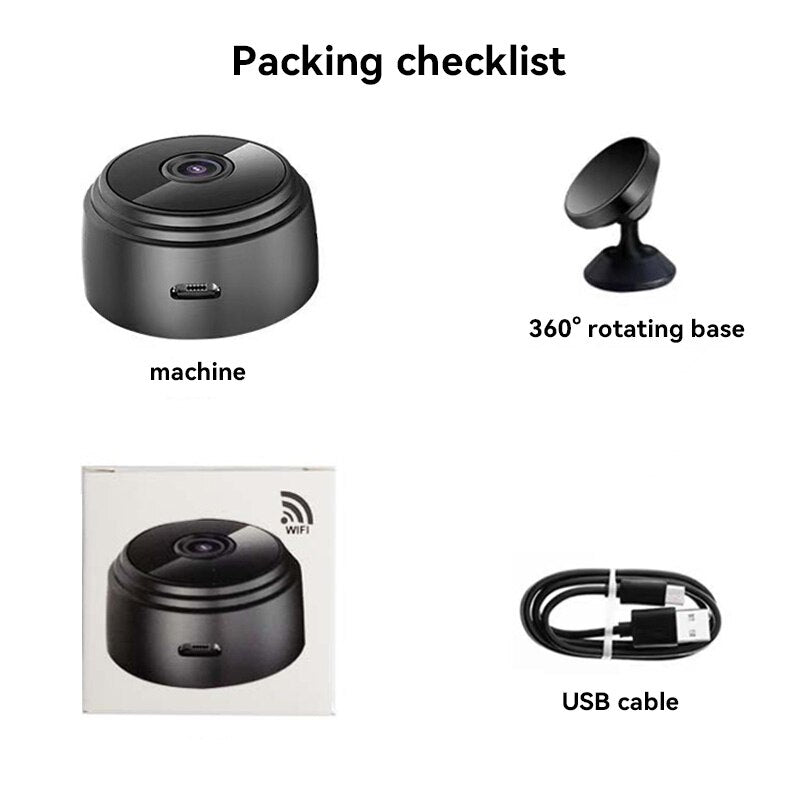 A9 Mini WiFi Camera Wireless Video Recorder Voice Recorder Security Monitoring Camera